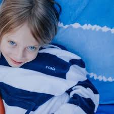 Mackenzie Orange Navy Trim Solid Water Bottle