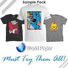 Laser Heat Transfer Paper Sample Pack 8 5 X 11 Transfer Paper Heat Transfer Cover Sheet Template