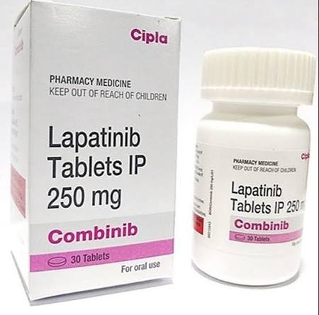 Lapatinib(250mg) Combinib Lapatinib Tablets, Cipla at ₹ 5500/box in Dombivli