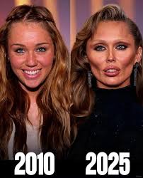Miley Cyrus..2010 vs. 2025. #mileycyrus #fyp #viral