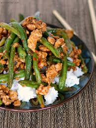 Ground turkey has a reputation for being a bit bland and dry, but there are so many delicious ways to cook it. Chinese Green Beans With Ground Turkey Over Rice Healthy Dinner Ground Turkey Recipes Healthy Ground Turkey Meal Prep Healthy Ground Turkey