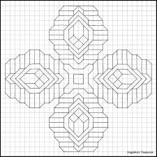 Graph Paper Art Angelika S Treasures Own Design Graph Paper Designs Graph Paper Art Blackwork Patterns