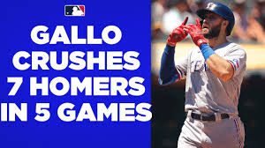 Joey colosi class of 2023 perfect game player profile. Joey Gallo Is On Fire Gallo Crushes 7 Homers In His Last 5 Games Youtube