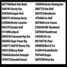 All the gun related gears can be viewed easily on the table. Roblox Gear Code For Black Hole Gun A Pictures Of Hole 2018