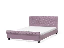 Polsterbett komplett malin bett 180x200 schwarz. Bett Samtstoff Rosa Lattenrost 160 X 200 Cm Avallon Beliani De