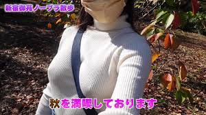 ノーブラで休日の新宿御苑を歩いたら・・・ - Pornhub.com