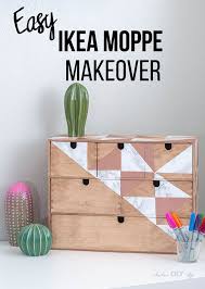Ikea Moppe Makeover Using Contact Paper Diy Furniture Ikea Diy Furniture Hacks Craft Paper Storage