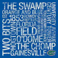 Florida College Colors Subway Art Print By Replay Photos Boise State Boise State Broncos Subway Art
