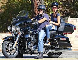 George And Amal Clooney Are Couplegoals Cruising Around L A On A Harley From Insty Harley Davidson Touring Harley Davidson Painting Harley Davidson Baggers