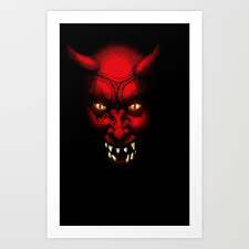 Kazumi was at his wits' end because of the loss of his fiancé, and tanjiro could see him losing it. Demon Smile Art Print By Darkscrybe Society6