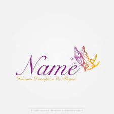 Simple Butterfly Logo Template Butterfly Logo Girly Logo Design Beauty Logo Design