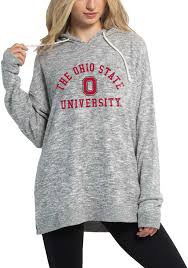 Even if your schedule is packed with errands, coffee breaks and soccer games, our weekend tunics, pants and vests will keep you calm and comfortable for whatever comes your way. Ohio State Buckeyes Womens Cozy Tunic Hoodie Grey