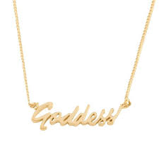 Goddess Signature Necklace Signature Necklace Girl Power Necklace Necklace