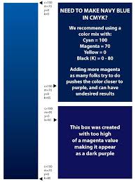 How To Print Navy Cmyk Printers Royal Blue Cmyk Pantone