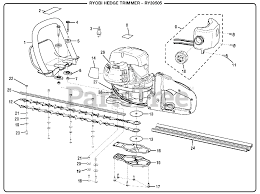 Ryobi Ry 39505 Ryobi Hedge Trimmer General Assembly Parts Lookup With Diagrams Partstree
