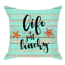 Cactus pillow covers set of 4 cotton linen summer green cactus succulent plants decorative throw pillow cover mexican flower cushion cover home sofa decorative square 18 x 18 (cactus floral). Niditw Ink Painting Tropical Plants Cactus And Succulents Summer Gift Dont Be A Prick Beige Cotton