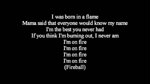 Pitbull Ft John Ryan Fireball Lyrics Hd John Ryan Lyrics Fireball
