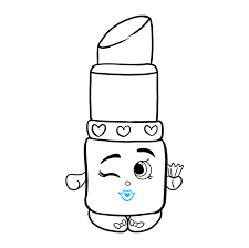 Begin by drawing a curved square with rounded corners. How To Draw Lippy Lips From Shopkins Really Easy Drawing Tutorial
