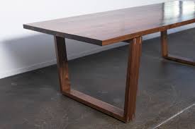 Mez Works Furniture Lake Tahoe And Sf Bay Area Summer Solstice Solid Walnut Dining Table Wide Set Walnut Trapezoid Legs W Floating Tabletop In 2020 Dining Table Walnut Dining Table Solid Walnut
