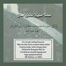 Doa Ketika Turun Hujan Nasihat Sahabat Hujan Doa Agama