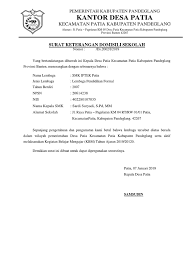 Contoh surat keterangan kematian dari desa/kelurahan. Contoh Surat Keterangan Domisili Dari Desa Nusagates