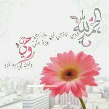 الحمد لله الذي عافاني ورد الي روحي صفحة الحمدلله صفحة الحمدلله www facebook com thank alaah islamic pictures flower photos home decor decals