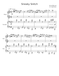 Sneaky Snitch Piano Duet Sheet Music For Piano Piano Duo Musescore Com