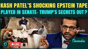 Trump Caught With Epstein Bikini Girls LIVE| Kash Patel’s SHOCKING Epstein  Video Played in US Senate