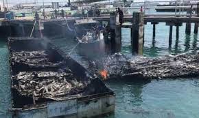 Tidak ada korban jiwa dalam kejadian ini. 4 Kapal Tangkapan Bea Cukai Batam Ludes Terbakar Di Dergama Batuaji