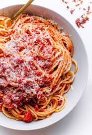 Classic Spaghetti Amatriciana A Beautiful Plate Pasta Dishes Spaghetti All Amatriciana Recipes