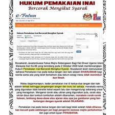 Muzakarah khas jawatankuasa fatwa majlis kebangsaan pada rabu itu turut memutuskan penggunaan dakwat kekal dalam proses. Hukum Berinai Dalam Islam Menurut Inairepublic Scha Facebook