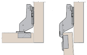 Amerock satin nickel 3/8 in. Heavy Duty Inset Concealed Hinge For Doors 18 30 Mm Thick Sds London