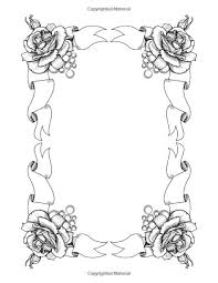 A skull full of insects, flowers and black and white pattern for coloring book for adults with adorable unicorn and roses background. Roses To Color
