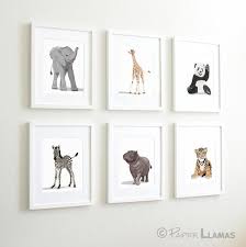 Baby Animal Nursery Art Prints Modern Minimalist Nursery Etsy In 2020 Baby Animal Nursery Art Baby Animal Nursery Nursery Animal Prints