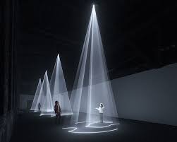 Volumetric Explorable Forms Are Composed Of Beams Of Projected Light Light Installation Architecture Volumetric Lighting