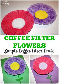 Easy Coffee Filter Flower Craft For Spring Flower Crafts Kids Spring Crafts Toddler Crafts