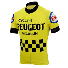 Découvrez la collection maillot cycliste vintage des légendes du cyclisme faites revivre les maillots rétro des grands champions tels que merckx, ocana, anquetil, hinault. Maillot Cycliste Vintage Peugeot Michelin Shop Vint Age Of Bikes