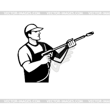 Download pressure washing clipart and use any clip art,coloring,png graphics in your website, document or presentation. Power Washer With Water Blaster Pressure Washing Vector Clip Art