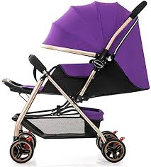 Amazon Com Xxdmz Infant Umbrella Stroller For Toddler Lightweight Stroller Reclining Baby Carriage Strollers Purple Home Kitchen