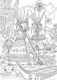 Native american color by number coloring page. Adult Coloring Of Native Americans And Southwest Designs