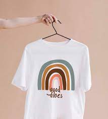 rainbow t shirt rainbow good vibes tshirt boho rainbow tshirt etsy shirt design inspiration shirt print design tee shirt designs