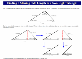 How do you determine the angle of a right triangle? Finding A Missing Side Length In A Non Right Triangle Chegg Com