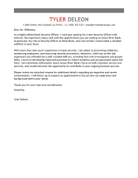 Security Officer Cover Letter Example Cover Letters Livecareer Com