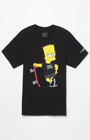 Bart Simpson Off White T Shirt Black Neff X The Simpsons Too Cool T Shirt At Pacsun Com Simpsons Shirt Simpsons T Shirt Bart Simpson T Shirt