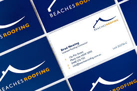 Simple iconic roofing service business card. Business Cards Design By Cheyney