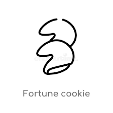 Outline Fortune Cookie Vector Icon Isolated Black Simple Line Element Illustration From Food Concept Editable Vector Stroke Stock Vector Illustration Of Biscuit Outline 144282624 Often the fortunes hidden inside are meaningful, but sometimes they are downright funny when applied to a particular pers… the cookies will have to be folded quickly after being removed from the oven, so it is a good idea to try only one cookie the first time and then only 4 or so at a time once you are. dreamstime com