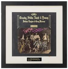 It is the first studio album by the duo since whistling down the wire 28 years earlier, and to date is the final album of original material by any grouping of crosby, stills, nash & young in quartet, trio, or duo configuration. Lot Art Crosby Stills Nash And Young Deja Vu Album