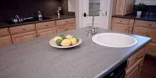 Corian Natural Gray Kitchen Counters Solid Surface Countertops Kitchen Corian Countertops Kitchen Countertops
