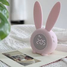 Dynamite 7 color alarm clock. Cute Rabbit Alarm Clock Creative Led Digital Snooze Cartoon Bunny Ear Led Digital Electronic Table Desktop Usb Cable Clock Alarm Clocks Aliexpress