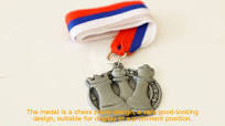 OEM ODM 5cm Iron Gold Silver Bronze Colors Tournament Chess Game Throphy  Chess Medal Badge Chess Medals